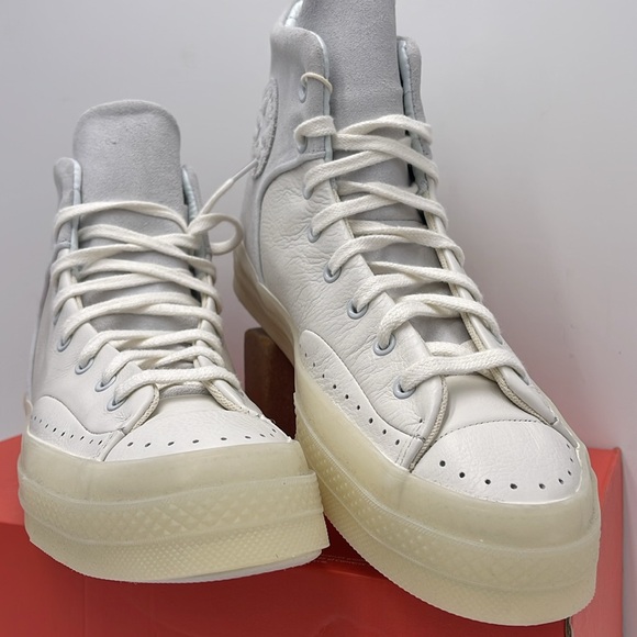 Converse WMNS CHUCK 70 MARQUIS HI VINTAGE WHITE/MOONBATHE A05620C Platforms - Picture 5 of 16